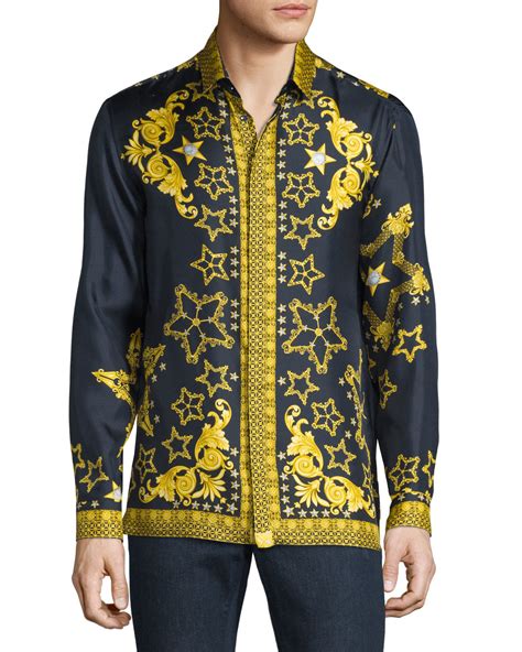 bluze versace|Versace blue blouse.